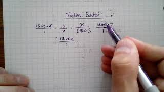 Solving a Proportion using the Fraction Buster Method