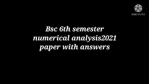 ANU UNIVERSITY 6th sem numarical analysis 2021 paper with answers //Learn With Sri