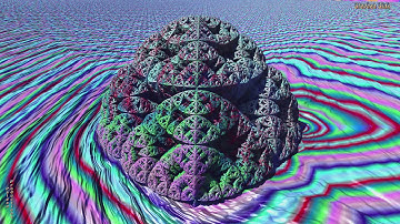 (4K) Pyramid Waves--"Shine"--3D Fractal Animation Music Video