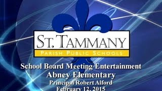 STPPS School Board Meeting- February 12, 2015