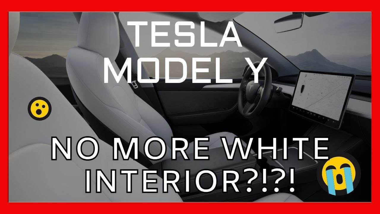 Tesla Removes White Interior Option for Model Y! - YouTube