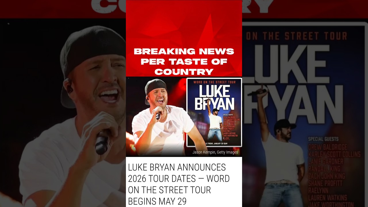 Luke Bryan Announces 2026 Tour #breakingnews #shorts #countrymusic