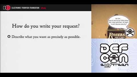 DEFCON 18: How To Get Your FBI File  1/3