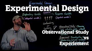 Experimental Design: Observation Study vs Experiment (4K Lightboard Math Lecture)
