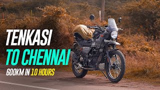 Tenkasi to Chennai in 10 Hours | Royal Enfield Himalayan #bike #travel #youtube #tamil