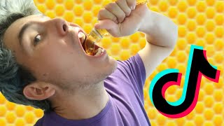 Trying The Frozen Honey Trend - Extremely Delicious Tiktok Trend