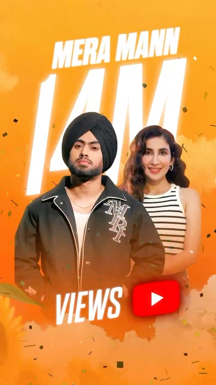 Mera Mann by Juss hits 14M+ views! ? Thank you all for the love! #shorts #ytshorts #youtubeshorts