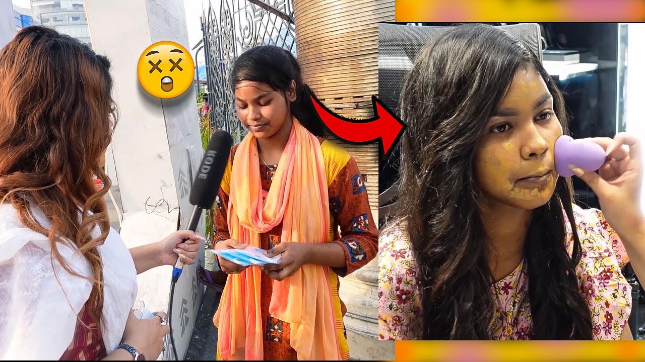 I gave MAKEOVER to a homeless girl.....