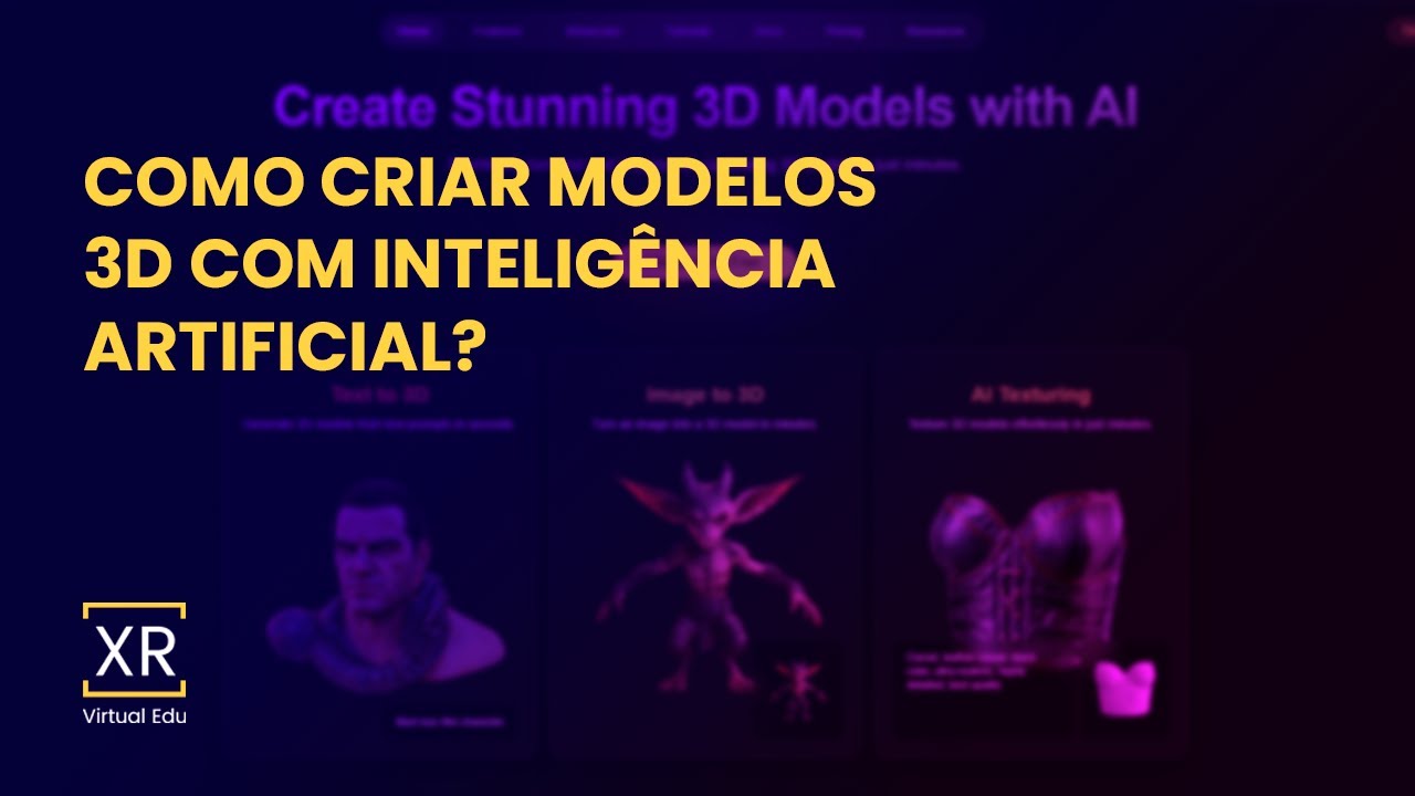 Como criar modelos 3d com inteligência artificial? - YouTube