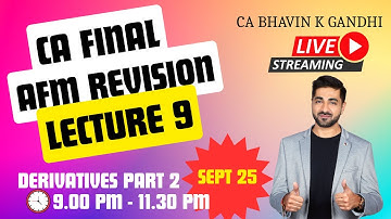 CA FINAL AFM REVISION I Derivatives I SEPT 25 & JAN 26 I ENGLISH I Scoring 60+ made easy