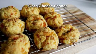 CC] 톡톡 터지는 옥수수 알갱이 🌽 마약 콘치즈 스콘  만들기 ; Corn Cheese Scones Recipe | SweetMiMy