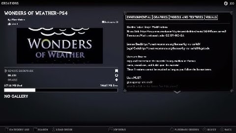 Skyrim Mod PS4: WARNING - This Mod Disabled Gave Me TOTAL Save Corruption. Wonders Of Weather-PS4