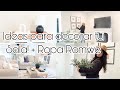 IDEAS PARA DECORAR SALAS PEQUEÑAS | BOHO CHIC!| RUSTICO MODERNO | ROPA ROMWE DE REGRESO A CLASES 📚