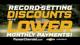 300 Sales Challenge at Pioneer Chevrolet - The Giant on the Pike!