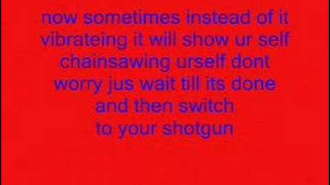 remote control chainsaw glitch tutorial