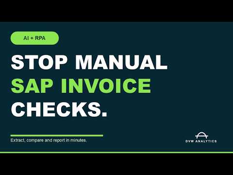 AI-Powered SAP Invoice Reconciliation | Extract, Compare & Report