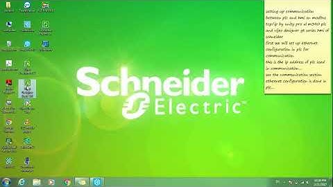 Schneider M340 communication with HMI on Modbus TCPIP Unity and VD
