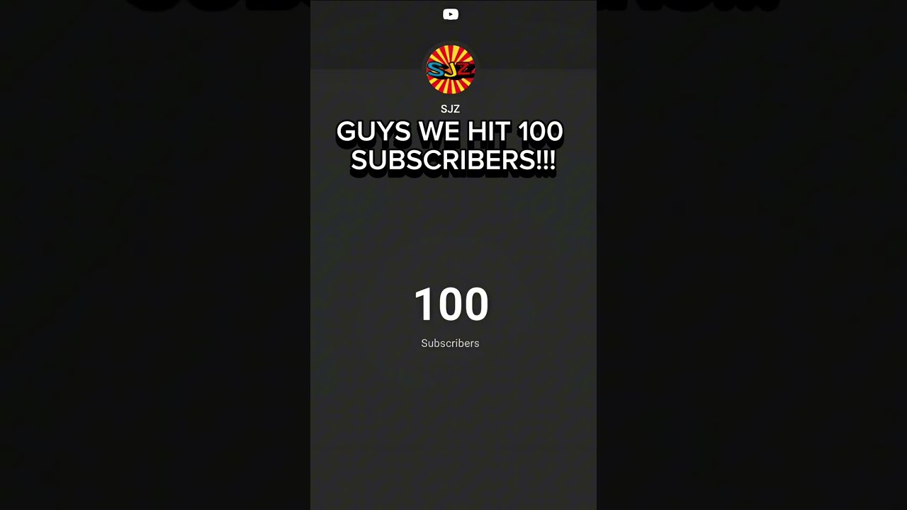 WE HIT 100 SUBSCRIBERS Shorts Thankyou