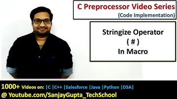 Use of Stringize # operator in macro in c programming | by Sanjay Gupta