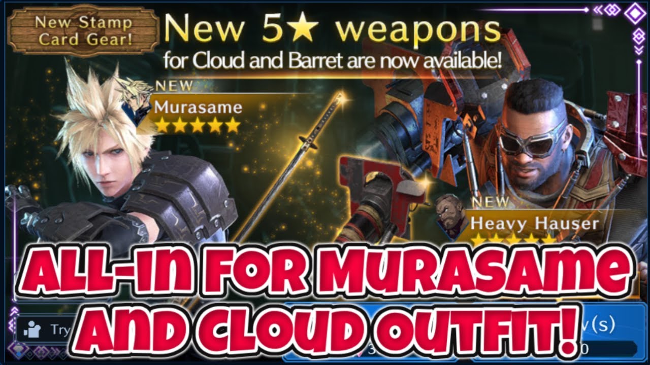 All-In for Murasame and Cloud Outfit! [FFVII Ever Crisis]