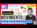 ✅CINEMÁTICA MOVIMIENTO en UNA DIMENSIÓN | TEORÍA BIEN EXPLICADA y PROBLEMAS 💯| FÍSICA