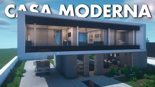 Como hacer una CASA MODERNA en MINECRAFT! 🏡 | Tutorial de construcción