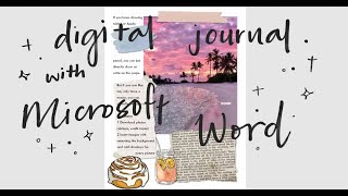 how to make digital journal with microsoft word // plan with me 3 screenshot 3