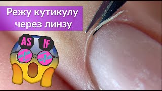 Срез Кутикулы ножницами ВСЛЕПУЮ | Инструменты Silverstar