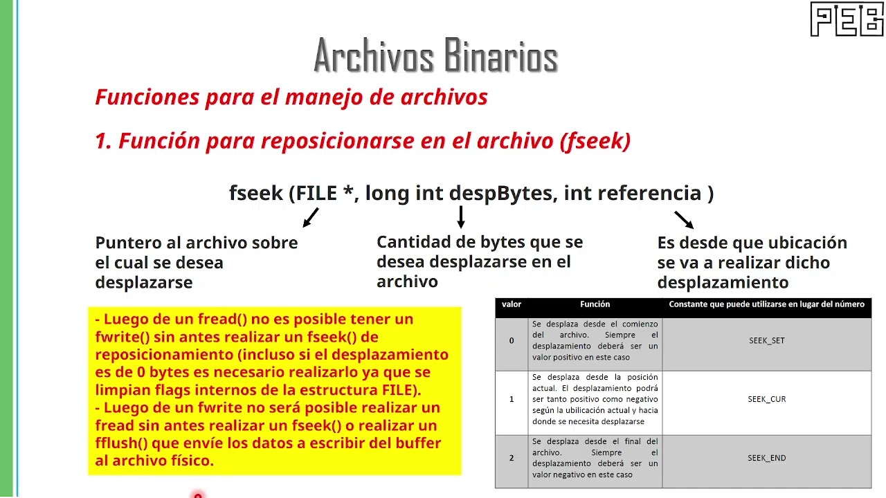 Acceso Discontinuo a Archivos Binarios