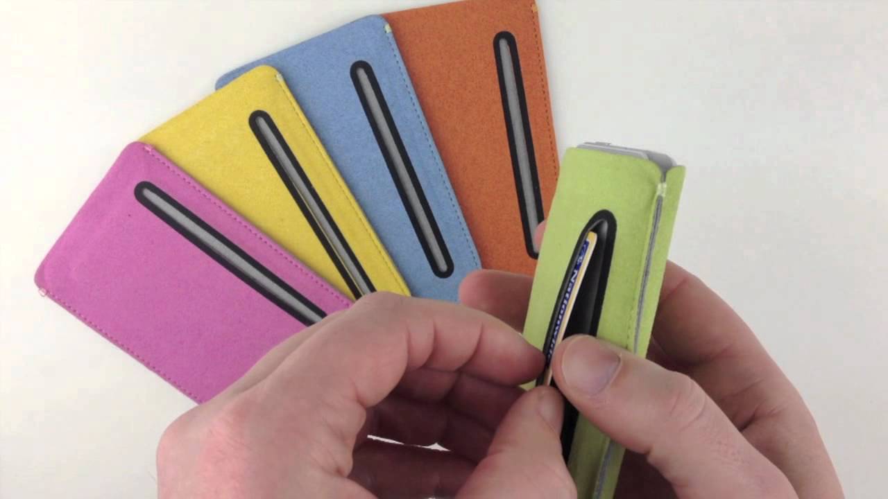 iPhone 4S Suede Pouch with Credit Card Slot