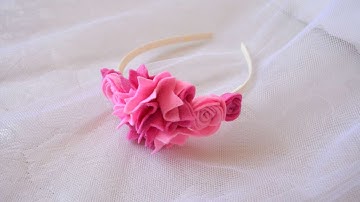 How To Make A Beautiful Flower Hair Band - DIY Crafts Tutorial - Guidecentral