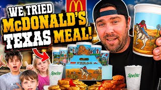 Trying the NEW Texas Meal at McDonald’s! Is it WORTH IT??? 👀👀👀