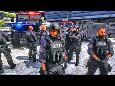 Playing GTA 5 As A POLICE OFFICER SWAT NYPD GTA 5 Lspdfr Mod 4K 