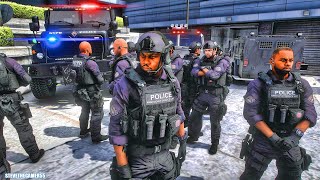 Playing Gta 5 As A Police Officer Swat Nypd Gta 5 Lspdfr Mod 4K