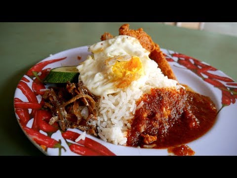 Eating MALAY FOOD in SINGAPORE - Changi Village Hawker Centre | Food and Travel Channel