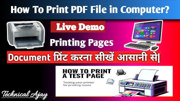 कंप्यूटर से प्रिंट कैसे निकाले || Computer Se Print Out Kaise Nikale || PDF File Print