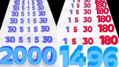 Big Update Highest Level Math Games - Number Merge Plus and Run Vs Number Master Merge and Run