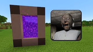 How To Make a PORTAL to the GRANNY HOUSE Dimension in Minecraft PE (Granny Horror Portal in MCPE)