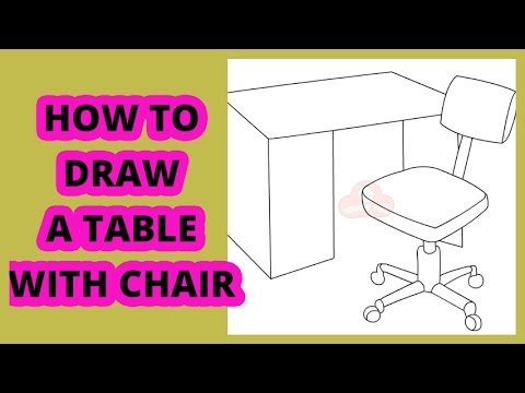 Two chairs and a table. Vector illustration in a sketch style. | Stock  vector | Colourbox