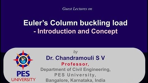 Euler’s Column buckling load  Introduction and Concept
