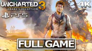 Uncharted 3  Drake's Deception Full Gameplay Walkthrough / No Commentary【Full Game】4K Ultra Hd