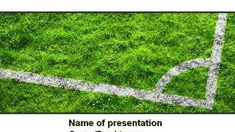 Soccer Playground PowerPoint Template by PoweredTemplate.com