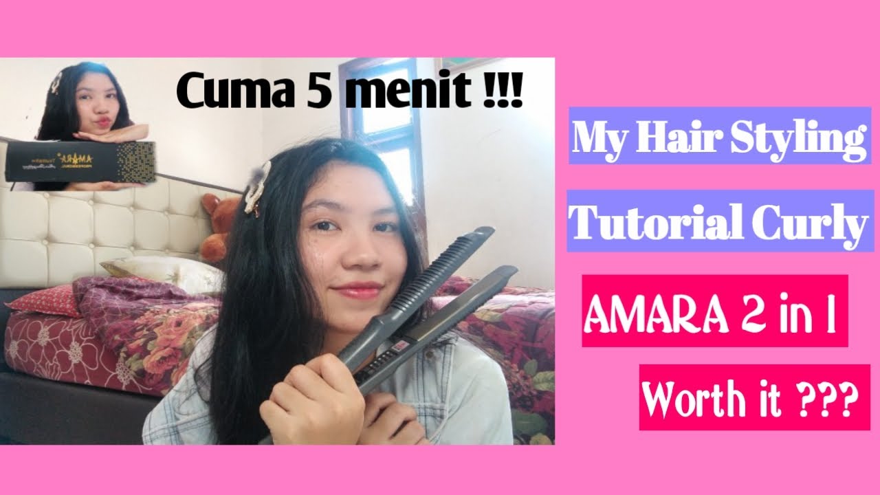  Review catok rambut AMARA  2 in 1 HASILNYA BADAI BANGET 