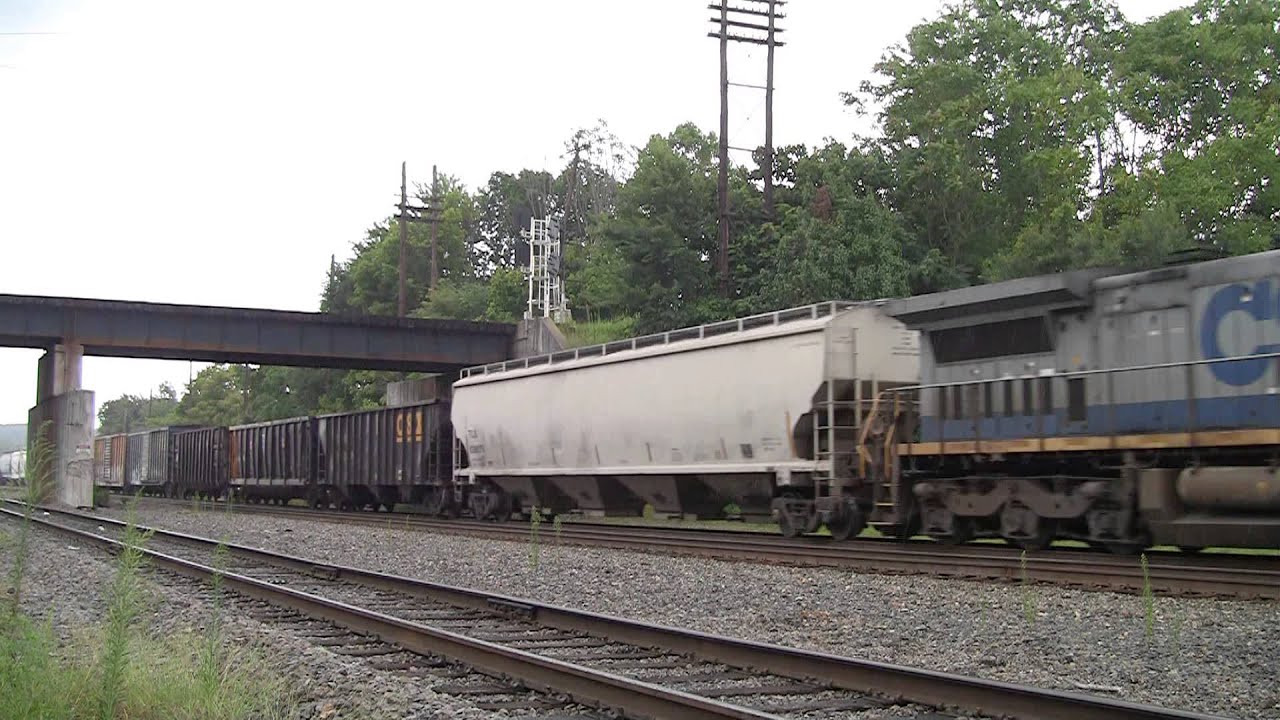 CSX Mixed Freight Kenova, WV [HD] YouTube