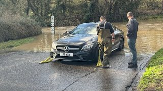 Mercedes AMG and more fail in FLOODS | Vehicles vs Deep Water | Compilation