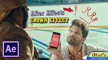 Allu Arjun Redbus Advertisement Crown Effect in after effects | video editing in telugu