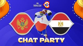 Montenegro v Egypt – World Cup Chat Party | ⚡🏀 #FIBAWC