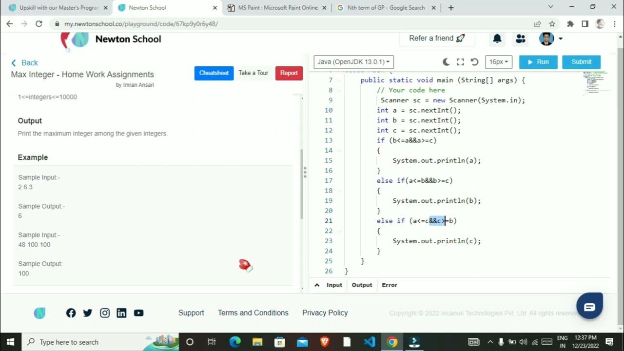 Max Integer In Java Newton School newtonschool maxim printcode YouTube max-integer-in-java-newton-school-newtonschool-maxim-printcode-youtube