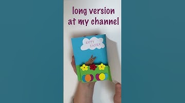 Pop up card Easter bunny DIY