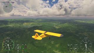 Microsoft Flight Simulator/ Slow flight avoiding clouds in Puerto Rico/Testing Angle of Attack Limit screenshot 5